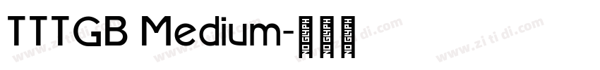 TTTGB Medium字体转换